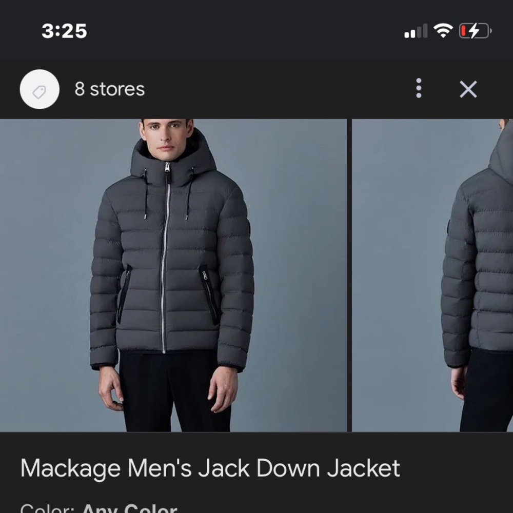 mackage mens jacket Size M